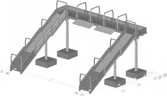 Fußgängerbrücke in Banteln